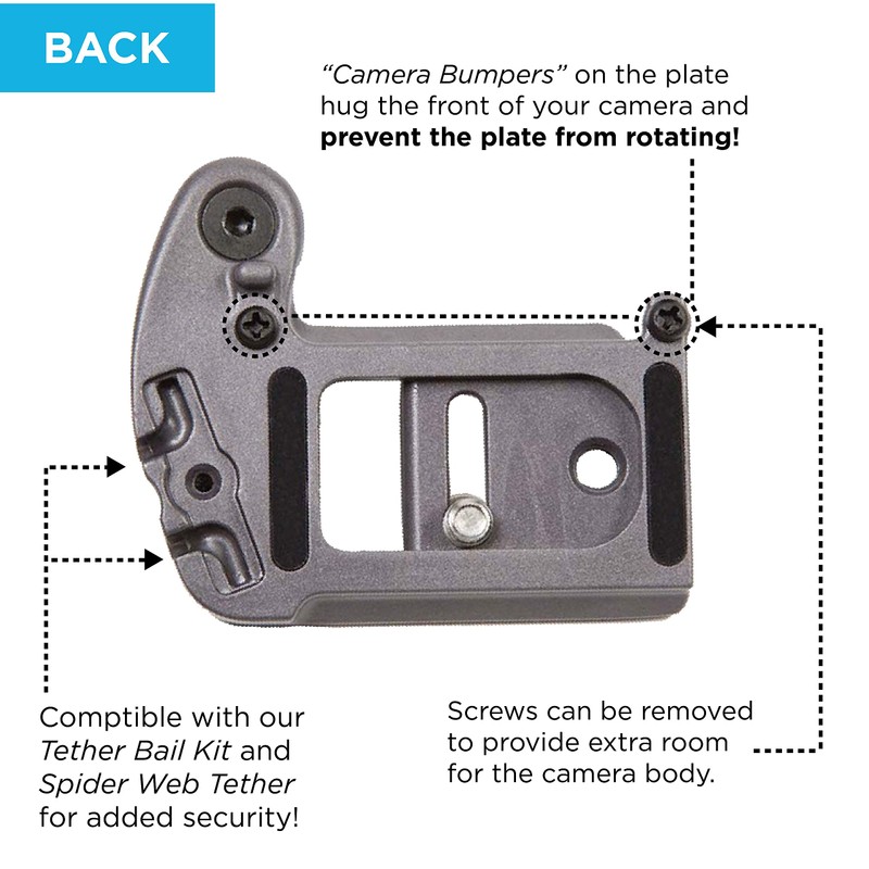 Spider D193591 X Holster Set Leichtes Hüft-Tragesystem für spiegellose Kameras