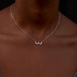STORYJEWELLERY Boob Necklace, 925 Sterling Silver Necklace, Cute Necklaces for Women, Fun Jewelry, Funny Gifts, Weird Stuff