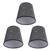 3pcs Fabric Lampshade Modern Star Pattern E14 Lampshade Hand Crafted