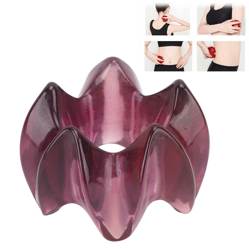 Resin Massage Ring Lotus Shaped Reduce Muscle Fatigue Facial Gua