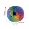 Tofficu 2pcs Knitting Yarn Wool Super Chunky Rainbow Yarn for