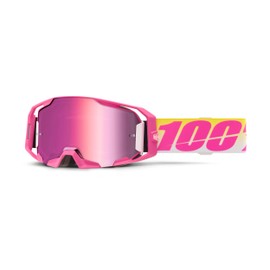 100% Armatic Sellars Safety Glasses Mirrored Pink Lens