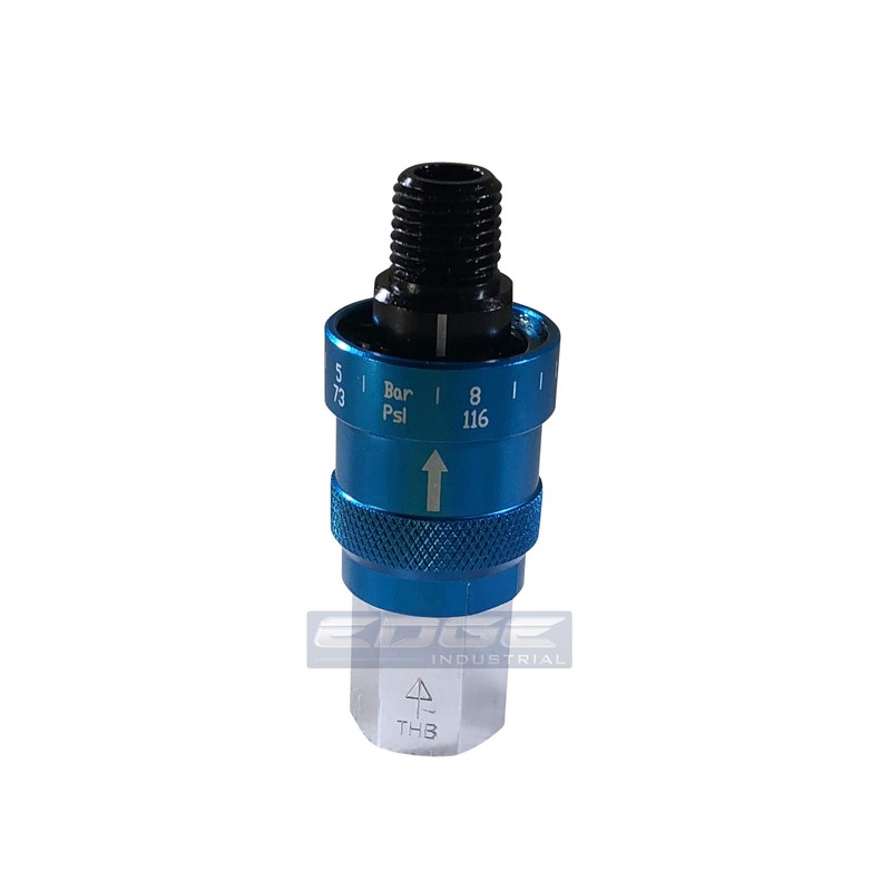 Adjustable in-LINE Pressure Regulator for Pneumatic Tools, 1/4" NPT, Connects
