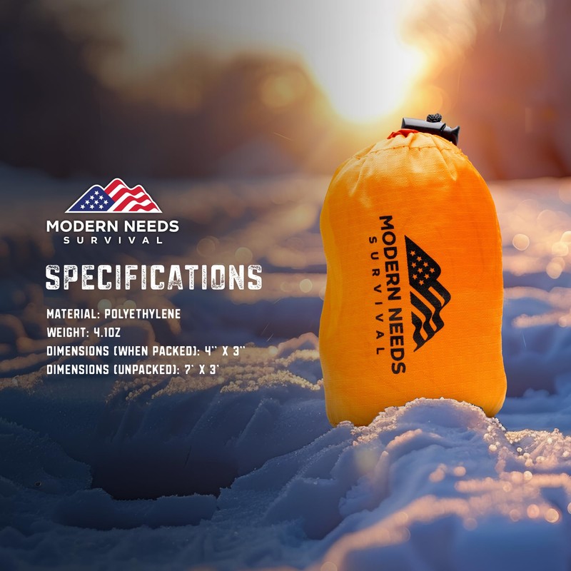 MODERN NEEDS Emergency Sleeping Bag – Thermal Blanket & Bivy