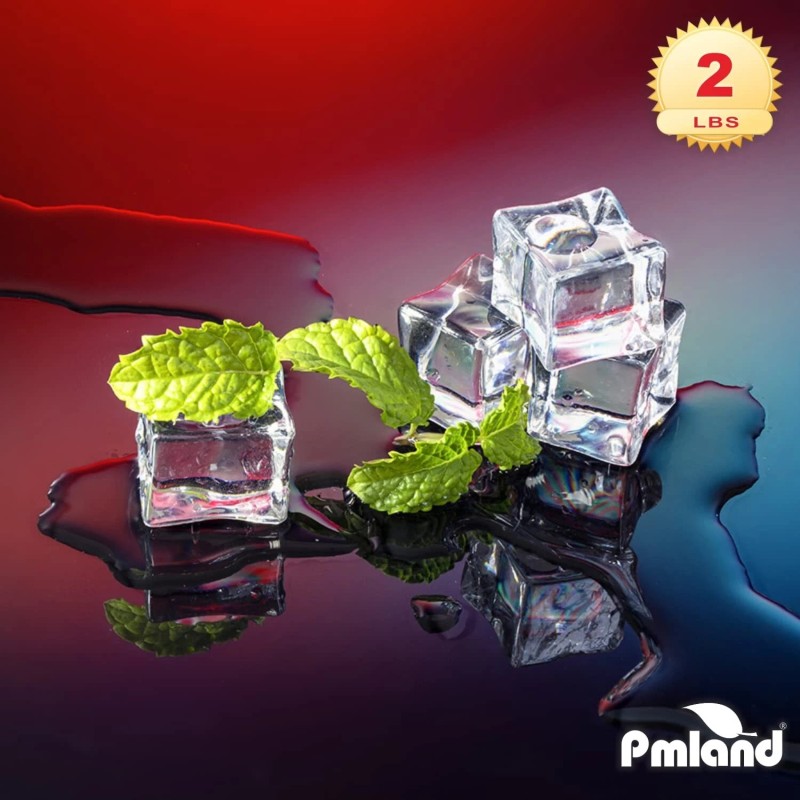 PMLAND Acrylic Ice Cubes Square Shape 2 Lbs Bag, for