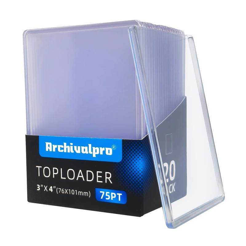 75PT Toploader - Fundas para tarjetas (20 unidades, 3 x