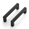 Ravinte 32 Pack 4 Inch Square Cabinet Handles Matte Black