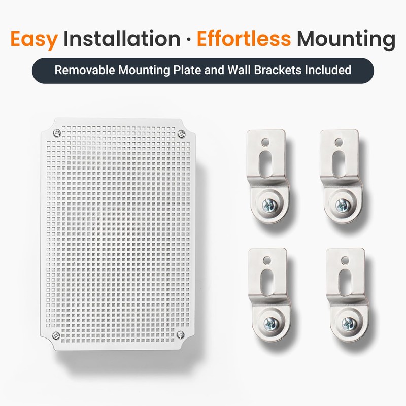 QILIPSU Waterproof Junction Box IP67 Outdoor Plastic Electrical Project Enclosure