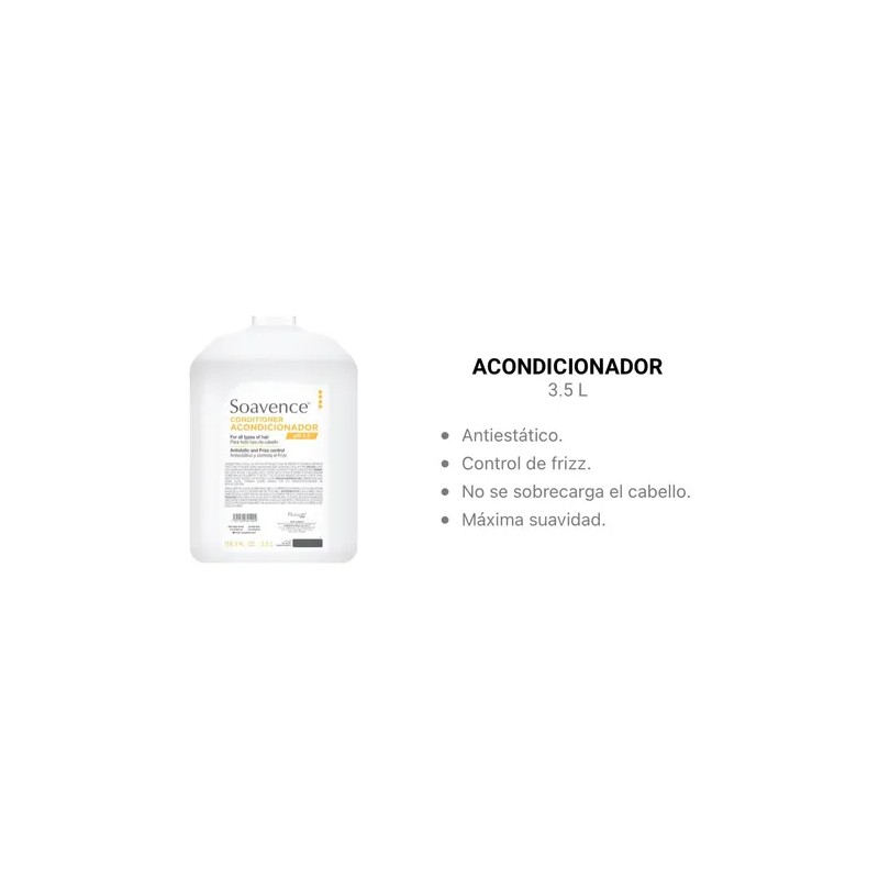 Acondicionador Soavence Nutrapel En Crema Ph-3.5 Galón 3.5l