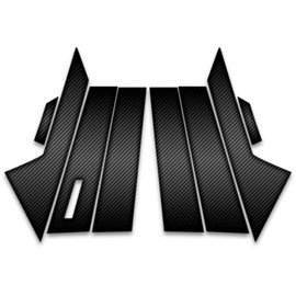 Upgrade Your Auto 8pc Carbon Fiber Pillar Post Covers for Lincoln MKZ 2013-2023