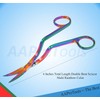 AAProTools Double-Curved Applique scissors, Multi Rainbow Color