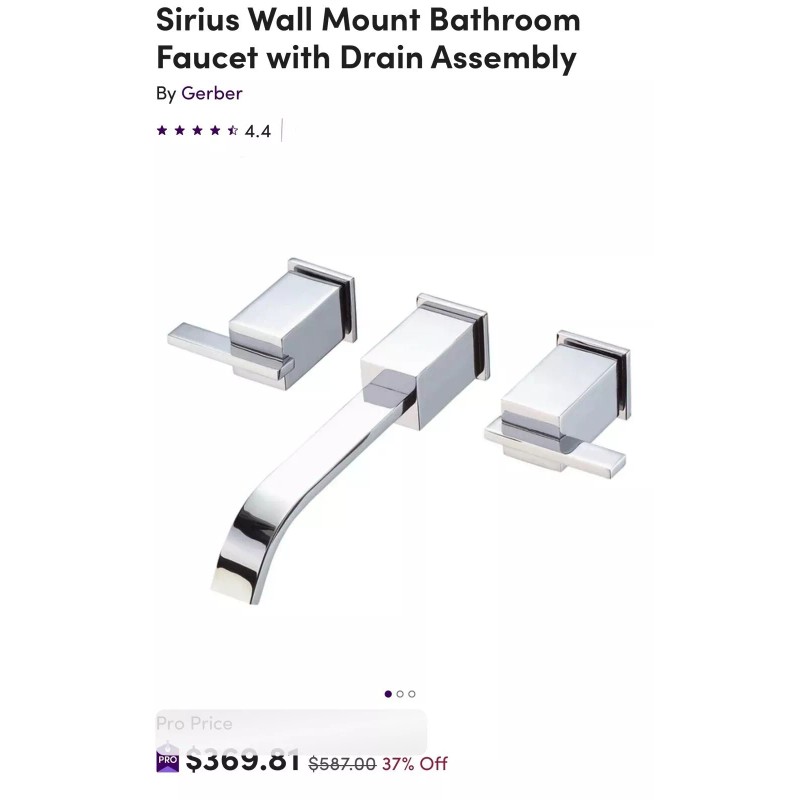 Gerber Wall Mount Faucet