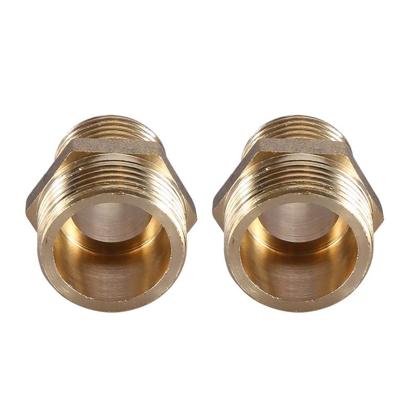 Hex Nipple, Brass Pipe Fitting, External Thread 3/4" to 1/2"