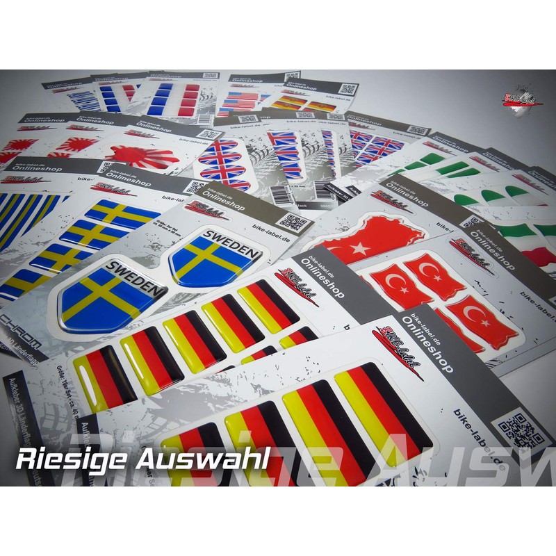 BIKE-label 3D Car Motorcycle Sticker Union Jack England 150 x