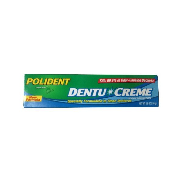 Polident Dentu Creme Denture Cleansing Toothpaste - 3.9 Oz (pack of 1)