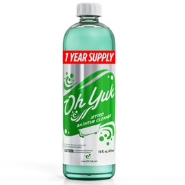 Oh Yuk Jetted Tub Cleaner for Jacuzzis, Bathtubs, Whirlpools, The Most Effective Jetted Tub Cleaner, Septic Safe, 4 Cleanings per Bottle - 16 Ounces