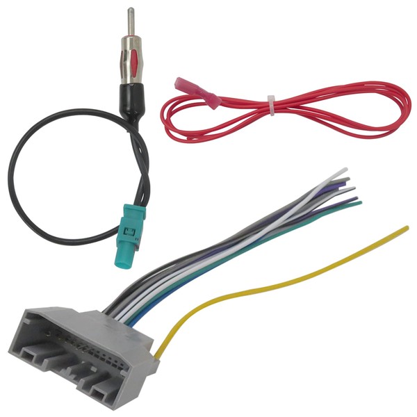 YIRVAHERE Car Stereo Wiring Harness Radio Wire with Antenna Adapter