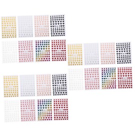 Housoutil 24sheets Heart Shaped Nail Stickers Creative Manicure Accessories for Romantic Nail Art Easy Application for Home and Salon Use