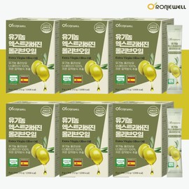 Cold Pressed Olive Oil Benefits Olive Oil Individually Packed Sticks 84 Packets Roniwell / 냉압착 올리브오일 효능 올리브오일 개별포장 스틱 84포 로니웰