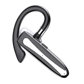 Bluetooth 5.1 Headset Single Ear Bluetooth Earpiece with ENC Smart Noise Cancelling Wireless Headphone Earbud for Business