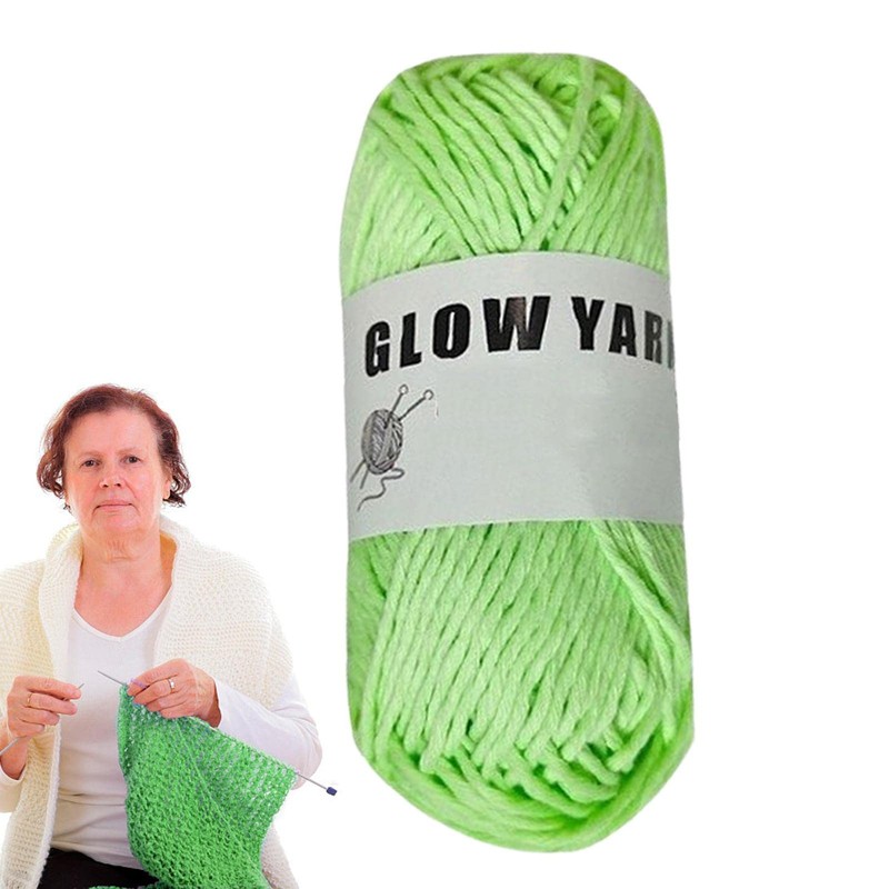 Luminous Yarn for Knitting | 76Yd Yarn Spool Roll for