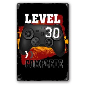 Lonmo Art 30 Geburtstag Schild Frauen Lustige Metallschilder 30 Geburtstagsschild Metallschild Männer Vintage Garage Poster Retro Schild Bar Deko Werkstattschild Gamer Geschenke 20x30 cm