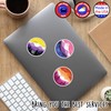 Subtle Lesbian Flag, Weather-Resistant Pride Sticker for Laptop, Water Bottles,