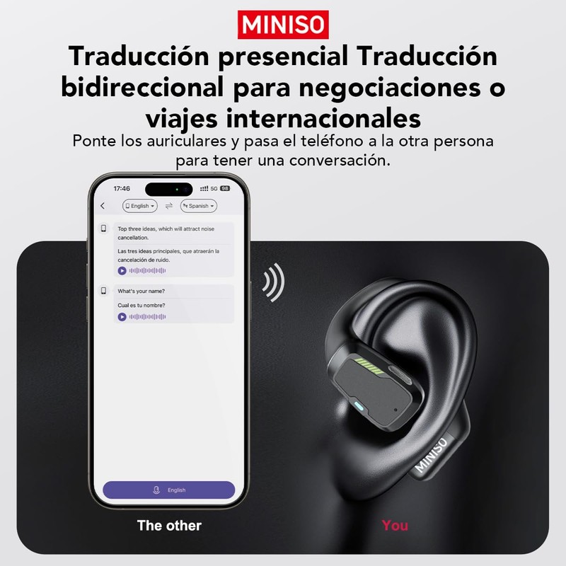 MINISO M98 Bluetooth Open 5.4 Ai, Translation Real Time Touch