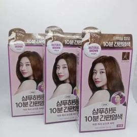 Elastin 엘라스틴 샴푸하듯 10분 간편염색 80g 자연갈색 x 3개 Elastin Shampoo-Like 10-Minute Easy Coloring 80g Natural Brown x 3 [Shampoo-like, 10-minute easy coloring, natural brown x 3]