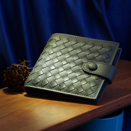 BAWAKO Genuine Leather Wallet with Coin Compartment for Men and Women, Coin Purse, Wallet, Card Holder, gray, Stylish design