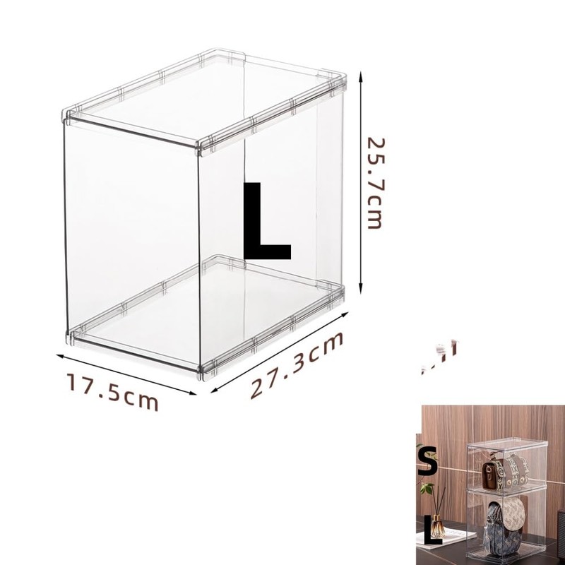 3Pack Purse Organizer for Closet,Clear Acrylic Display Case for Handbag
