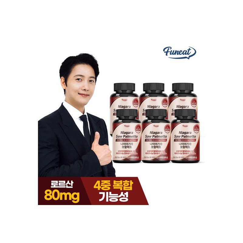 Furnit Prostate Health Niagara Saw Palmetto Octacosanol 6 Bottles (12-Month
