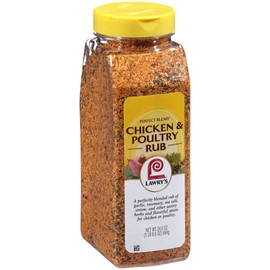 Lawry's Perfect Blend Chicken & Poultry Rub, 24.5 oz (Pack of 6)