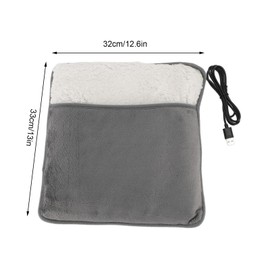 Calentador de Pies con Calefacción Eléctrica, Máquina con Enchufe USB, Almohadilla para Dirigir los Pies, Calentador de Pies Portátil Lavable para Viajes en Casa, Uso en