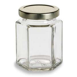 Berlin Packaging 6oz Hex Jar Lid Included - Singles