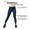 CW-X Women's Stabilyx Joint Support Compression Tight, True Navy, Medium