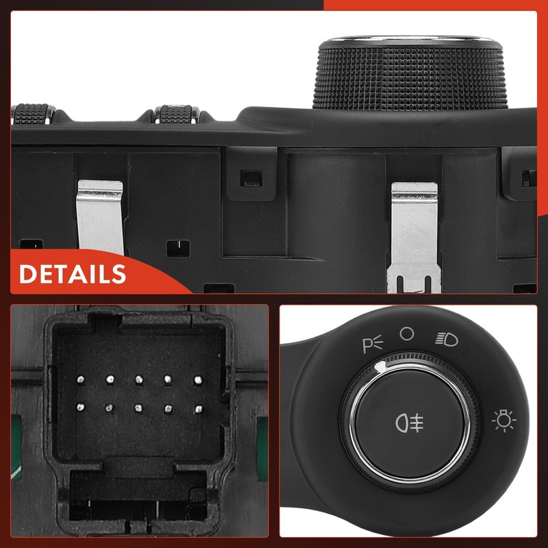 A-Premium Headlight Switch Instrument Panel Headlamp Dimmer Switch Compatible with