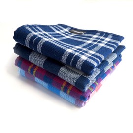 Towel Forest, Men's Towel Handkerchief with Pile and Gauze Set of 4