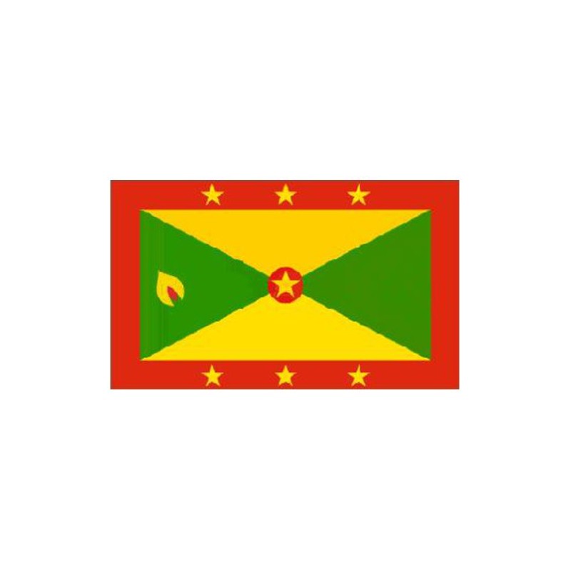 Grenada National Flag 5ft x 3ft by Klicnow