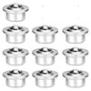 VILLCASE 10pcs Stainless Steel Ball Transfer Bearing Casters Universal Base