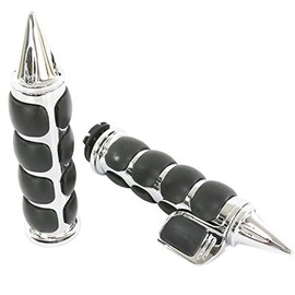 Generic 22.2 mm Handle for Plated Aluminum Spike End Grip Left and Right Set B Type Throttle Assist With ha-re-taipu American