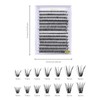FREEORR Lash Extension, 280Pcs DIY Lash Clusters,Natural D Curl Cluster
