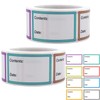2 Rolls 1000 Pieces Freezer Labels,Removable Food Labels Stickers Easy