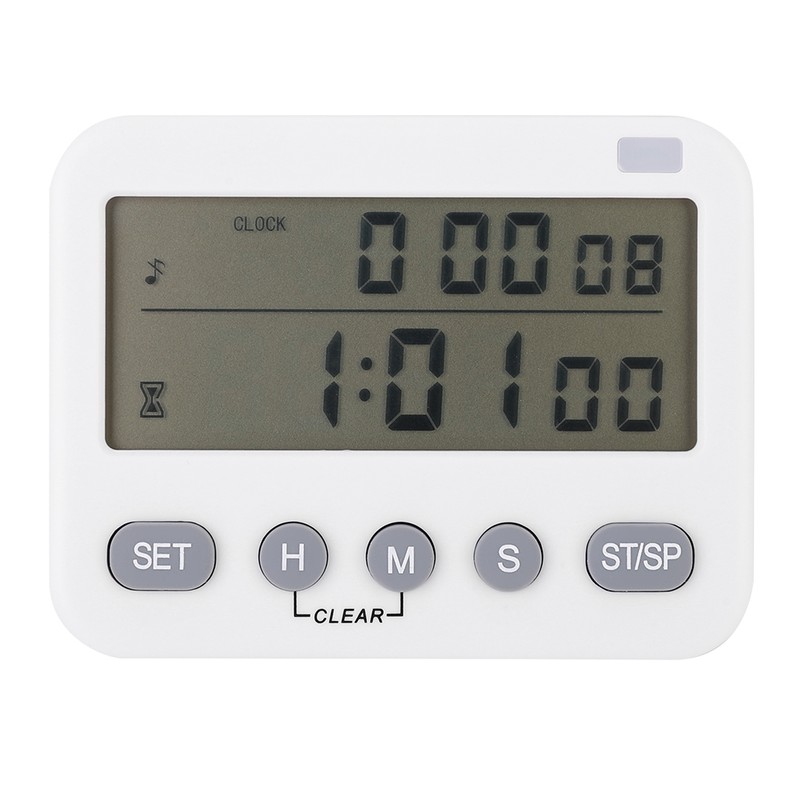 Household Kitchen Cooking Timer Mute Vibration Alarm Clock Reminder Timepiece