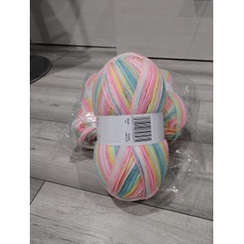 Baby Cakes 'Blanket in A Ball' 1 BALLX 300g Aran by Woolcraft - Patterns Inside Collar Shade 05 Unicorn
