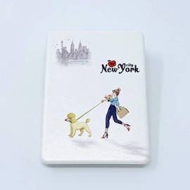 Girls & Women Fashion Elegant New York Souvenir Rectangle Travel Mirror Hand Mirror Cosmetic Makeup Compact Mirror (JMR-270801C)