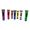 GLOW Arte Pinturas Fluorescentes Luminosa 6pz Cara,cuerpo+regalo