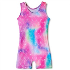 MYQFF 8T 9T Gymnastics Leotards for Girls Unicorn Aurora Rainbow Mermaid Dinosaur Cupcake Sparkle Biketard Toddlers Kids