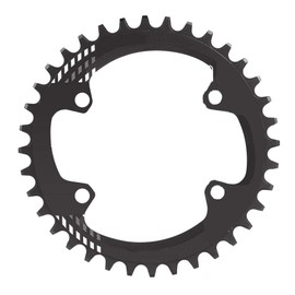 Keenso Bicycle Plate, Aluminum Alloy Chain Rings 32/34/36/38T BCD 96mm for Bicycle Cranks (36T-Black)
