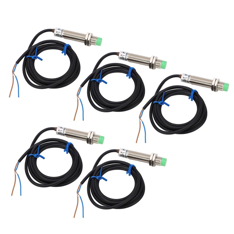 5 Pcs Proximity Switch M12x1 2 Wire Normally Closed 4mm